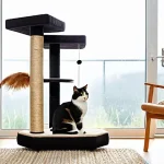 고양이 집사 체크리스트 - **Prompt 1: A Cozy and Stimulating Feline Haven**
"A cozy and modern living room filled with nat...