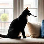 고양이와 놀아주는 방법 - **Prompt:** A heartwarming and intimate scene depicting a person and their cat during a playful mome...