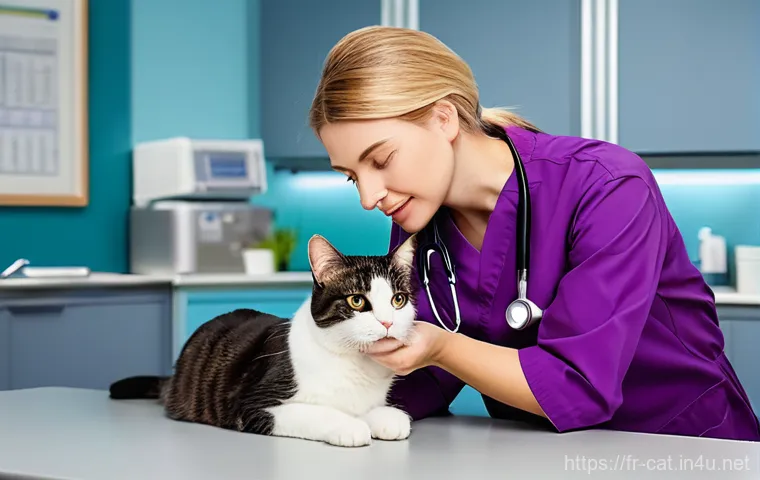 고양이 수명 연장법 - **Prompt 1: Happy Senior Cat with Quality Food and Water**
    A healthy, content elderly Maine Coon...